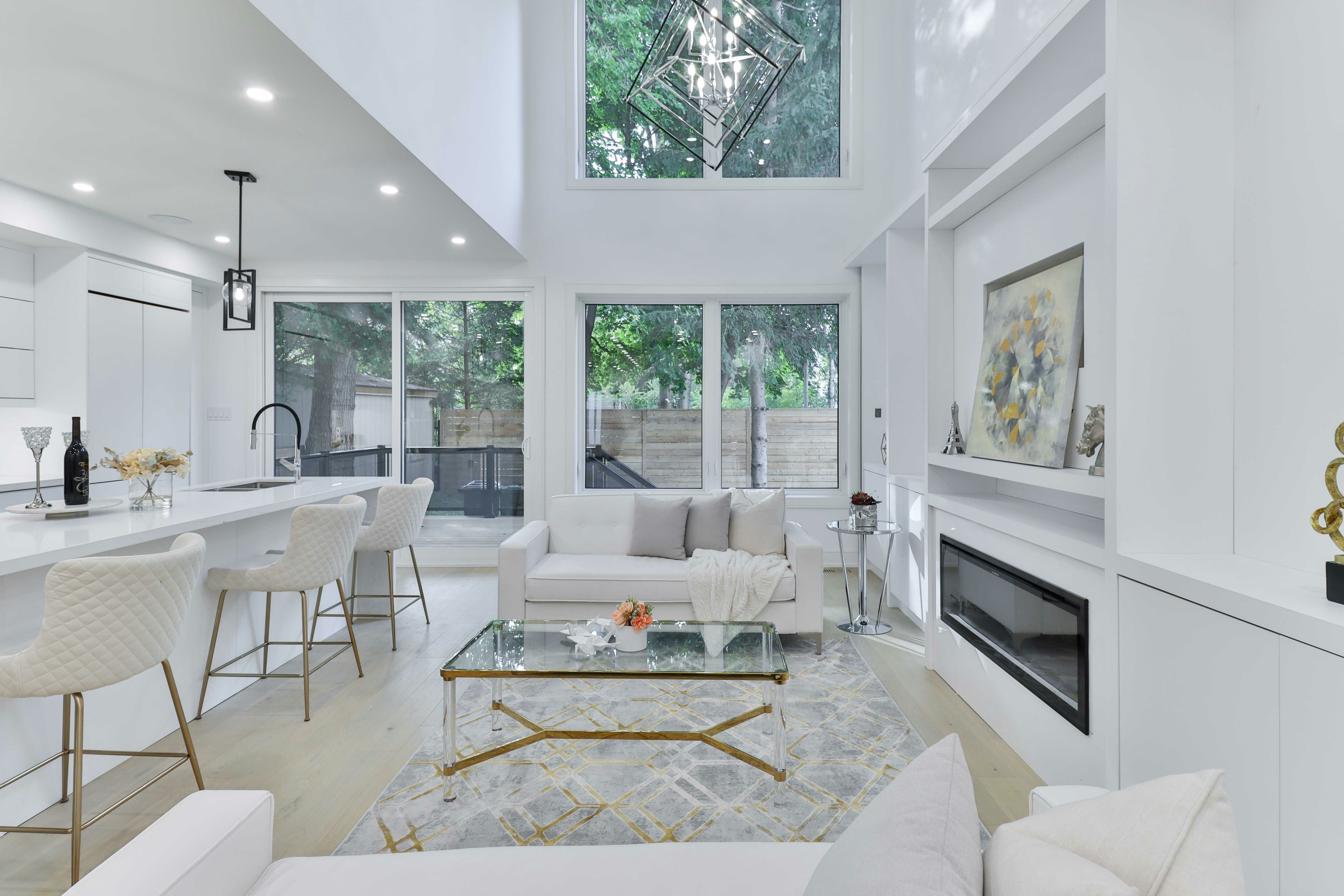 Luxury home interior staged for buyer